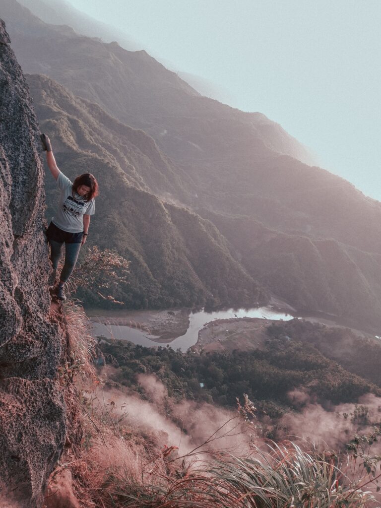 Woman hiking and contemplating "Am I not good enough?"